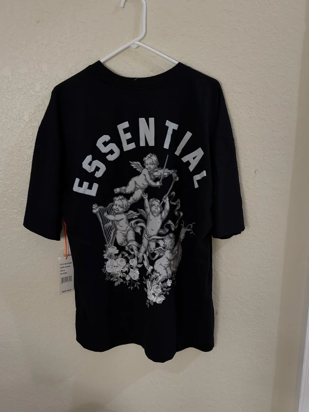 True Religion Black Short-Sleeve World Tour Logo Tee